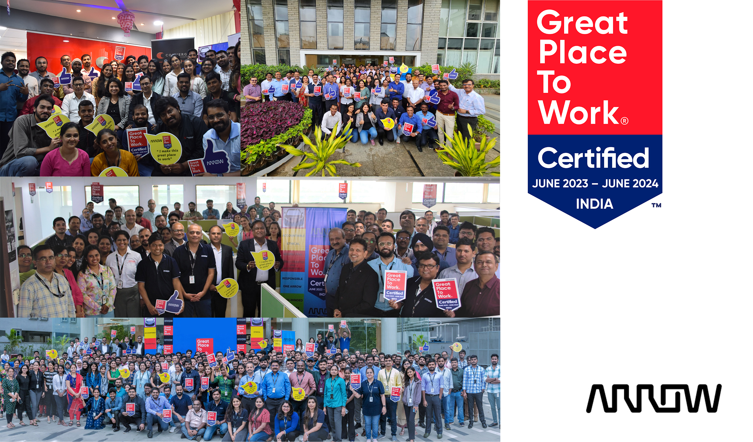 Arrow Electronics được công nhận là Great Workplace® được chứng nhận ở Ấn Độ TechTimes Vietnam Arrow Electronics đạt được chứng nhận Nơi làm việc tuyệt vời ở Ấn Độ