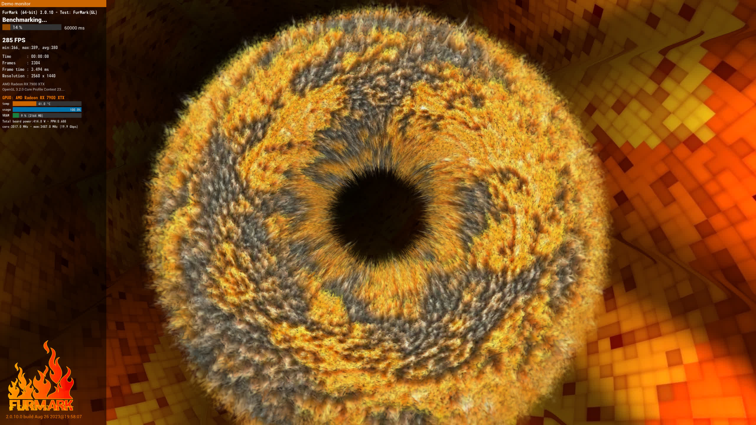 FurMark 20 sap ra mat de kiem tra suc chiu TechTimes.vn Geeks3D FurMark 2.0 mới sẽ hỗ trợ nhiều chức năng