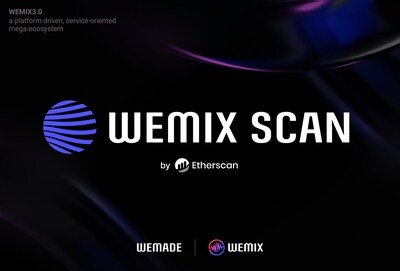 Wemade ra mắt Block Explorer mới 'WEMIX Scan' (PRNewsfoto/Wemade Co., Ltd)