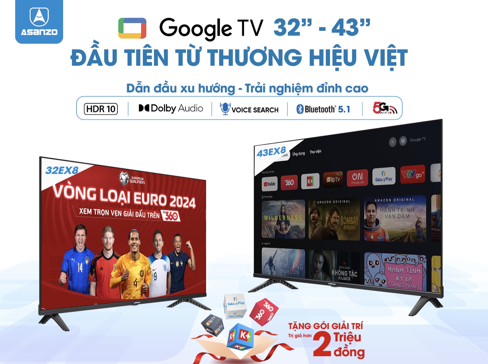image 197 TechTimes Vietnam ASANZO ra mắt Google TV 32EX8 và 43EX8