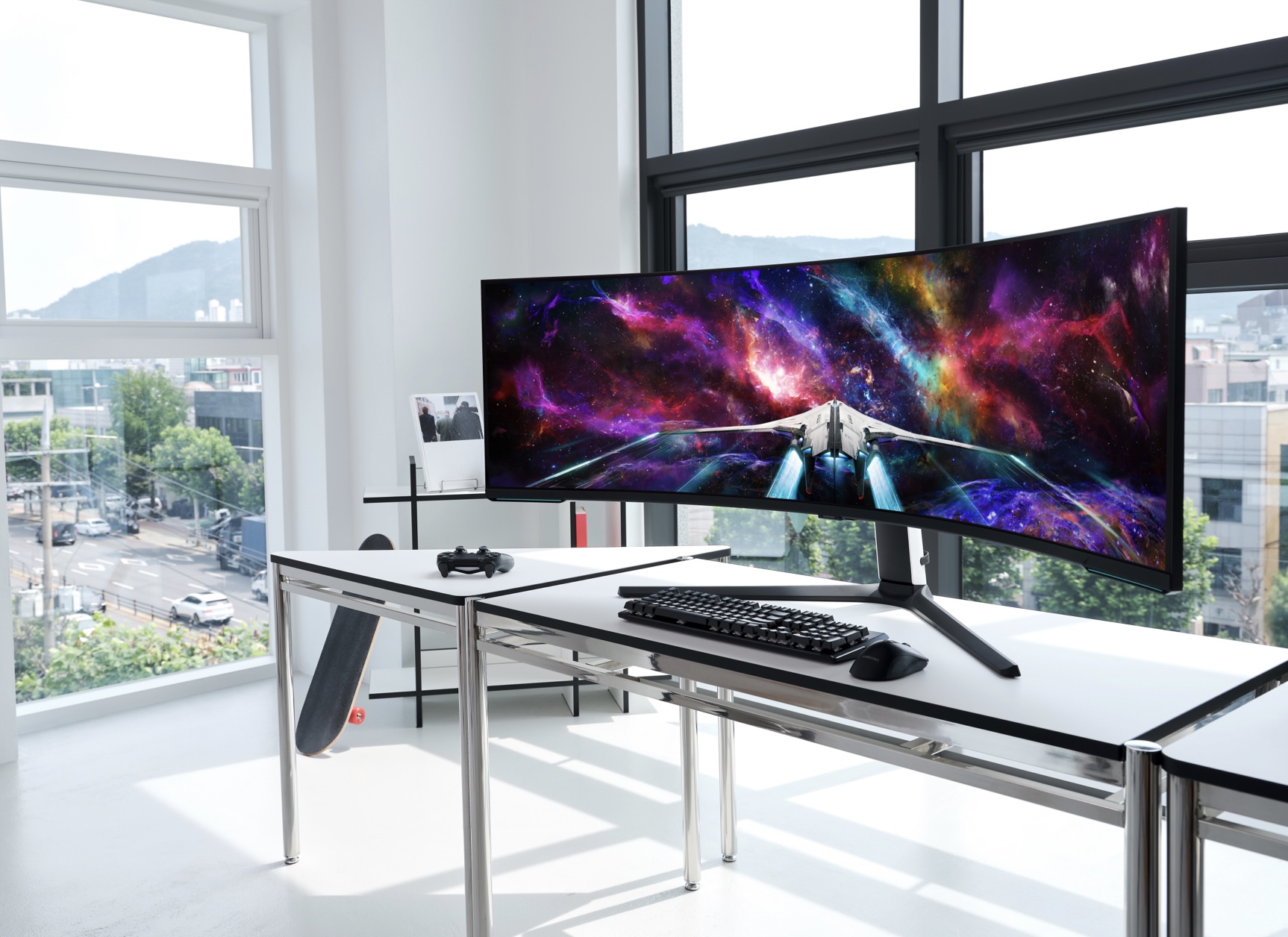 Samsung Odyssey Neo G9 57 inch: Màn hình chơi game UHD kép ra mắt