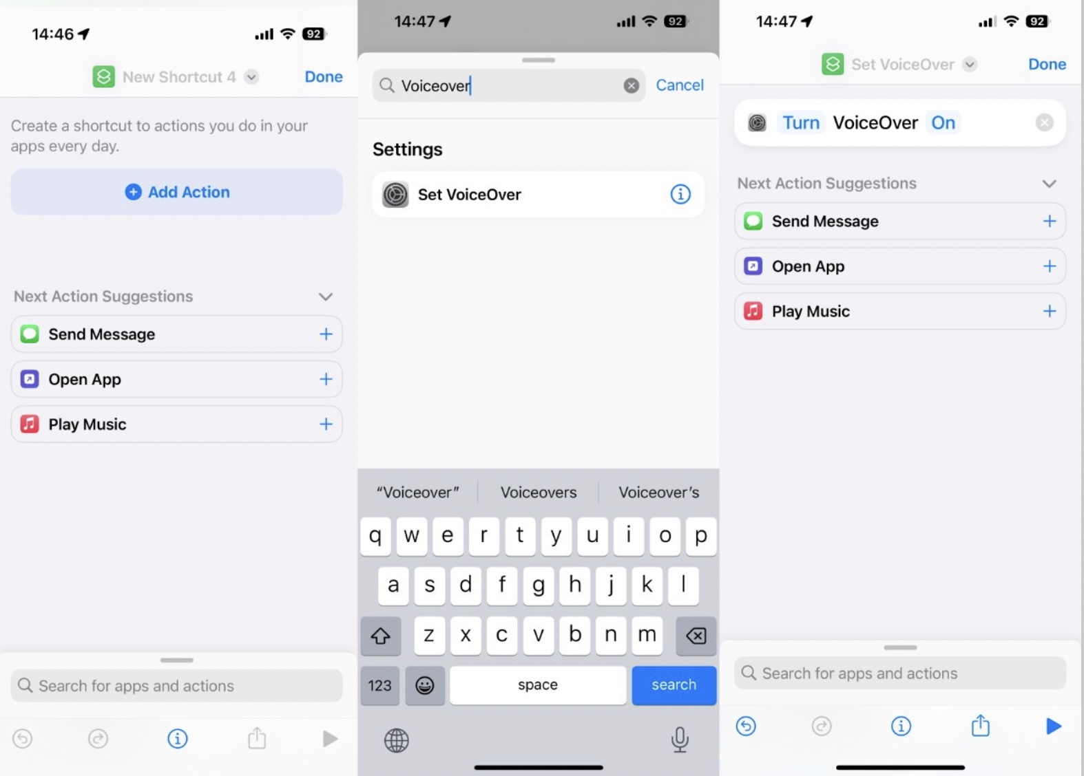 Bạn có thể tự tạo Shortcut để bật một tính năng cụ thể của iPhone rồi gán nó cho nút Action