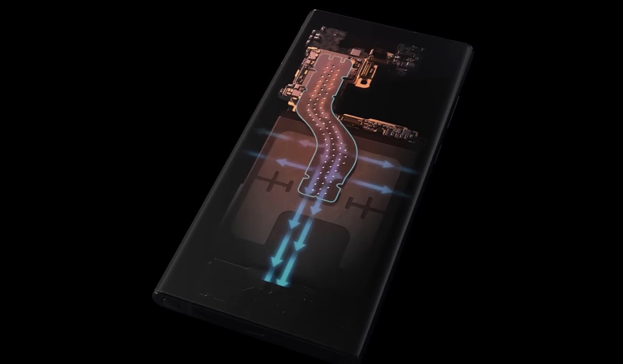 Hệ thống làm mát buồng hơi nước trên Galaxy S23 Ultra.