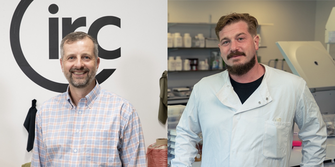 Các công ty danh mục đầu tư của Mills Fabrica lọt vào danh sách rút gọn của Giải thưởng Prince William Earthshot năm 2023 – Peter Majeranowski, Giám đốc điều hành và đồng sáng lập của Circ (trái) và Orr Yarkoni, giám đốc điều hành Colorifix (phải).