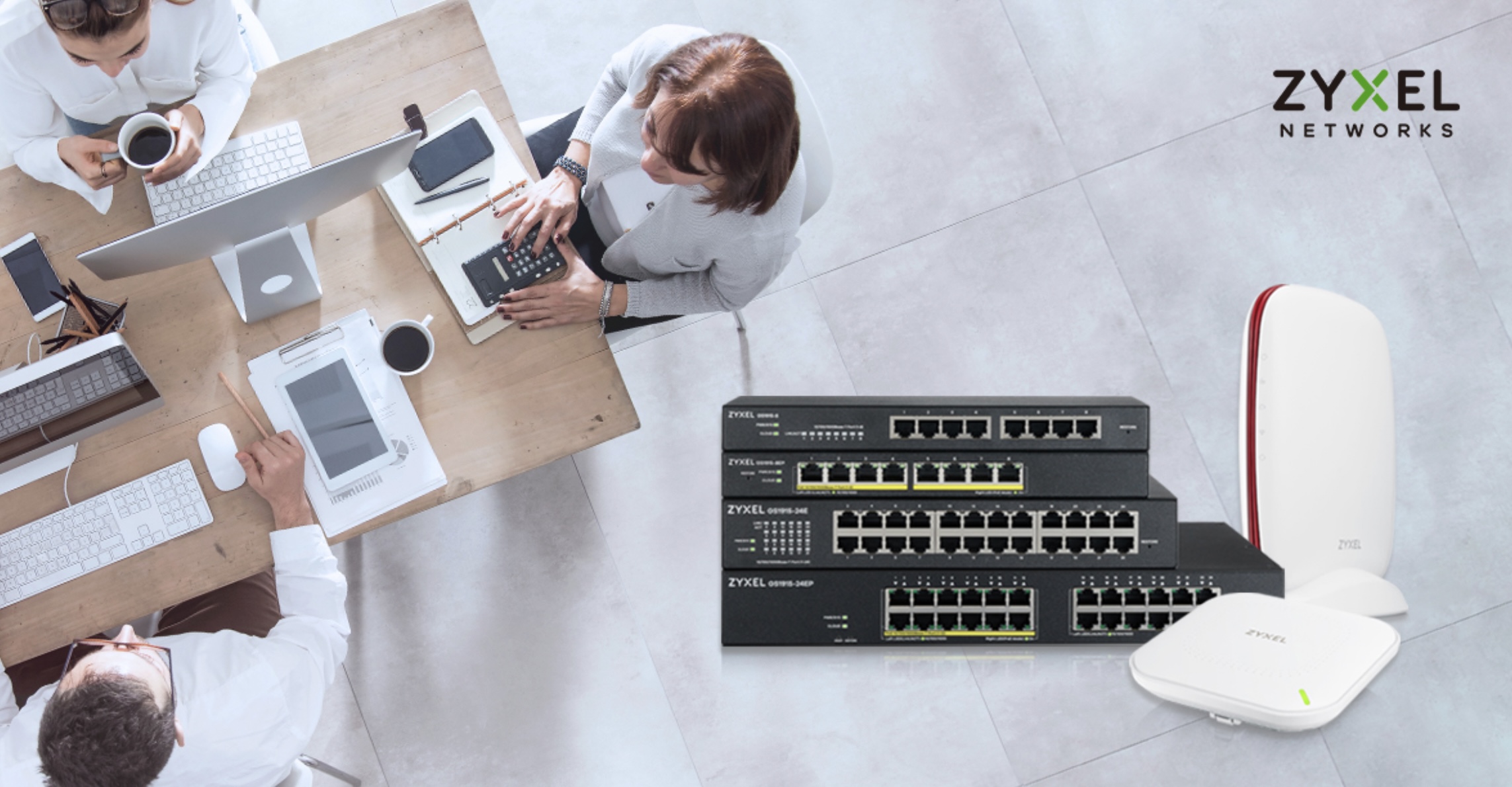 SCR 50AXE WiFi 6E, NWA90AX và GS1915