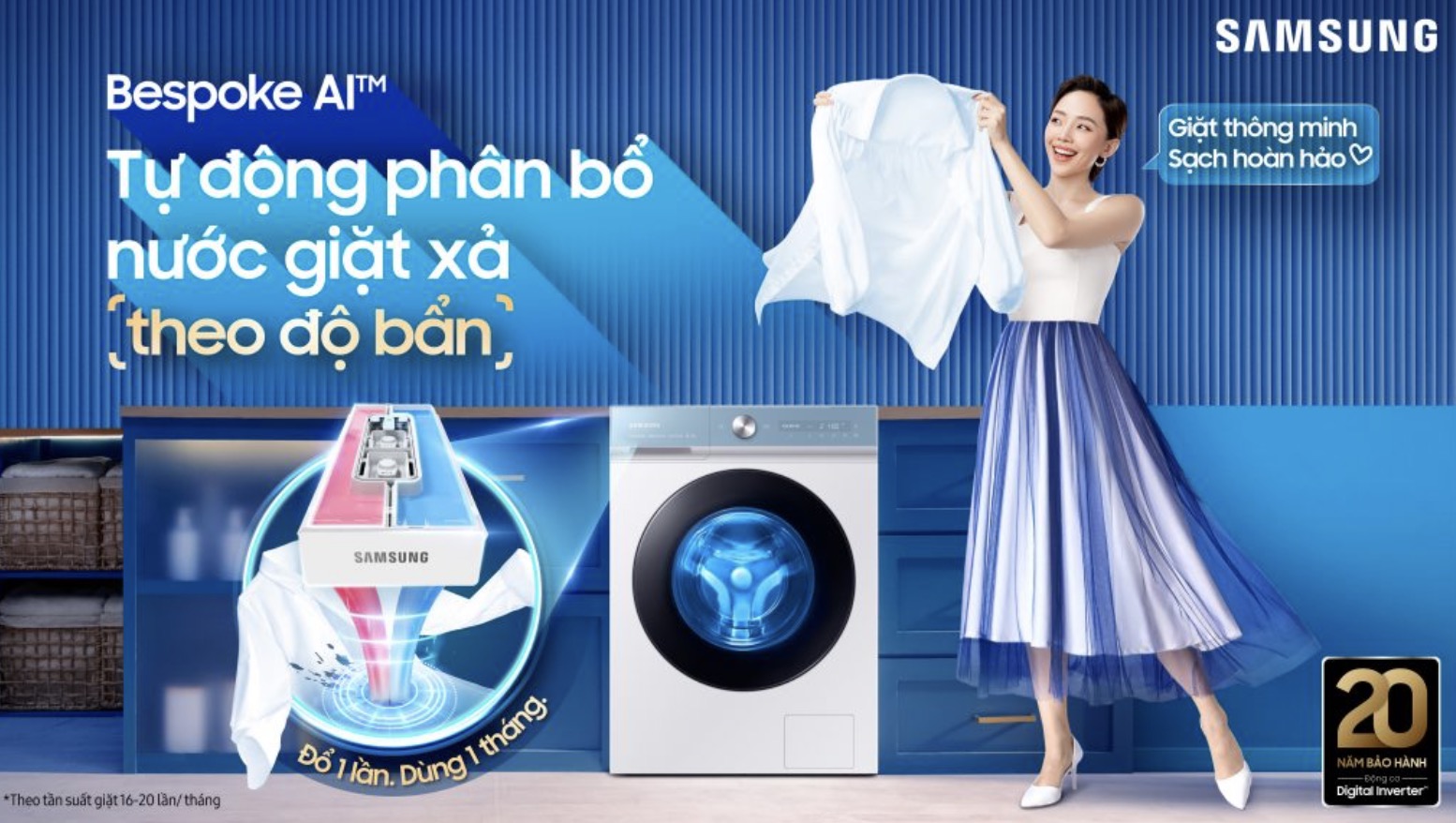 Samsung ra mắt mắt giặt Bespoke AI tại thị trường Việt Nam