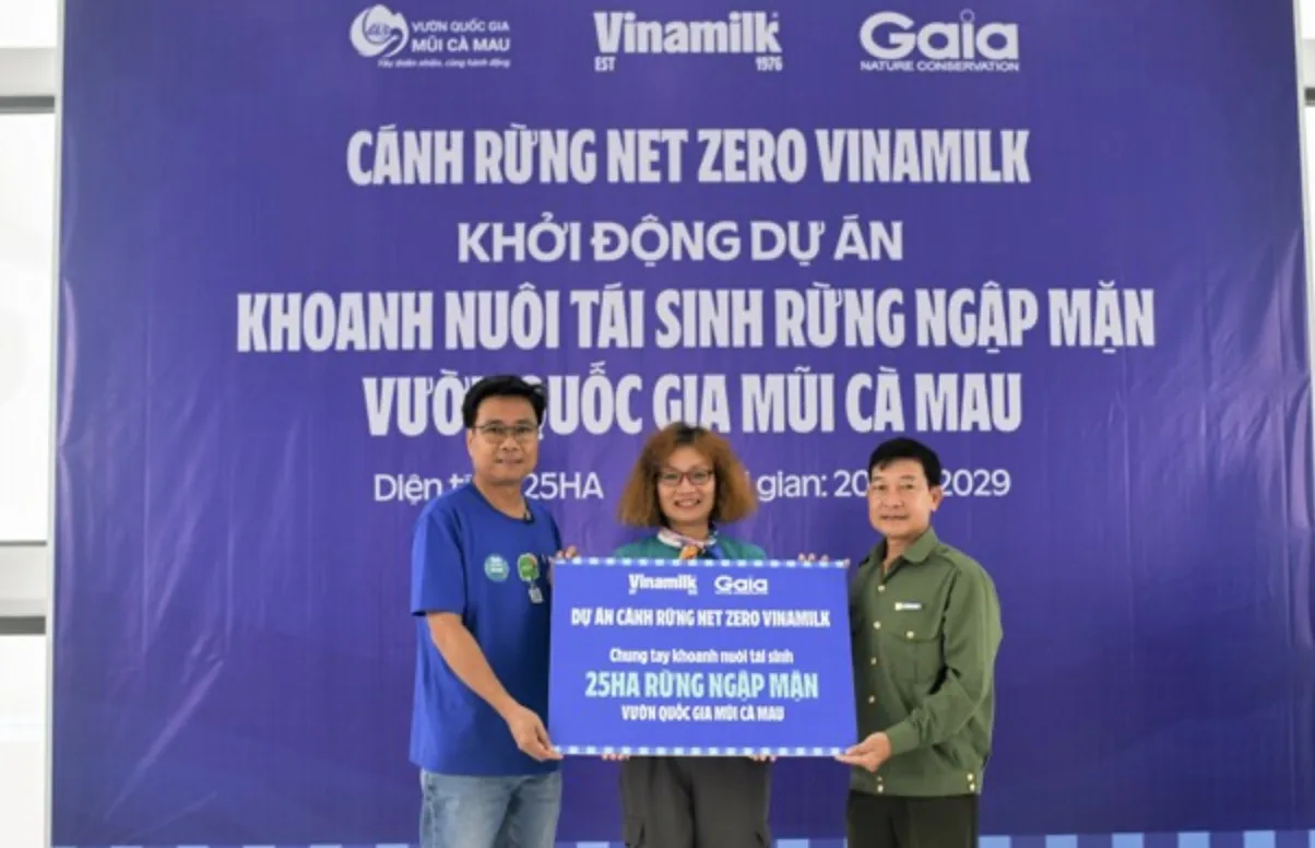 image 268 jpeg TechTimes.vn Vinamilk triển khai dự án tái sinh 25 hecta rừng ngập mặn tại Cà Mau