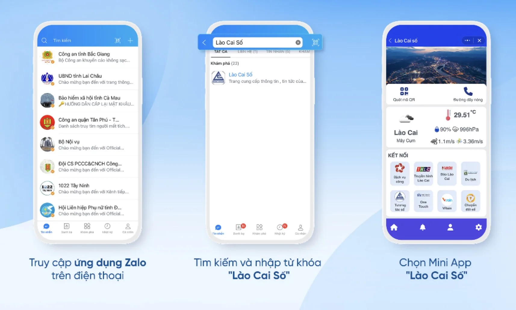  Việc phát hành phiên bản ứng dụng của địa phương trên nền tảng Zalo nhằm góp phần đơn giản hóa thao tác sử dụng, tạo kênh tương tác hiệu quả giữa chính quyền và người dân
