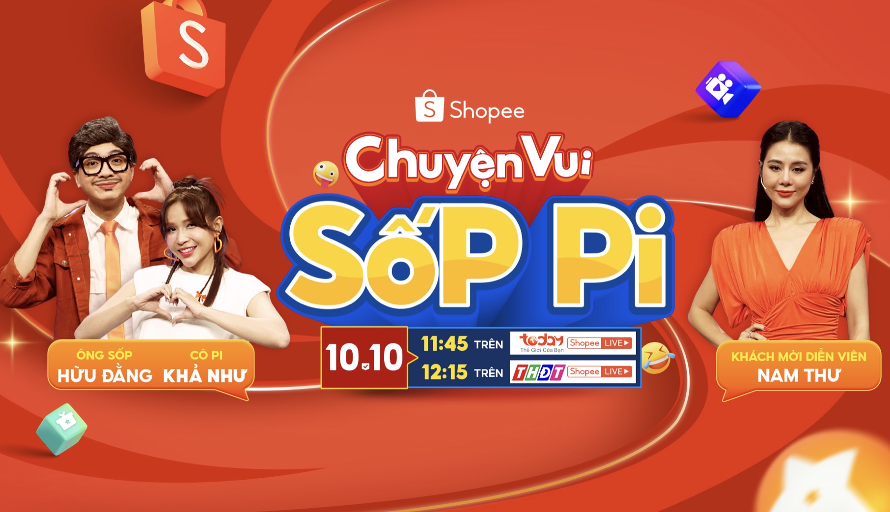 Chương trình phát sóng vào lúc 11H45 trên kênh Today TV, 12H15 trên đài Truyền hình Đồng Tháp và livestream đồng thời trên Shopee Live vào cả hai khung giờ.