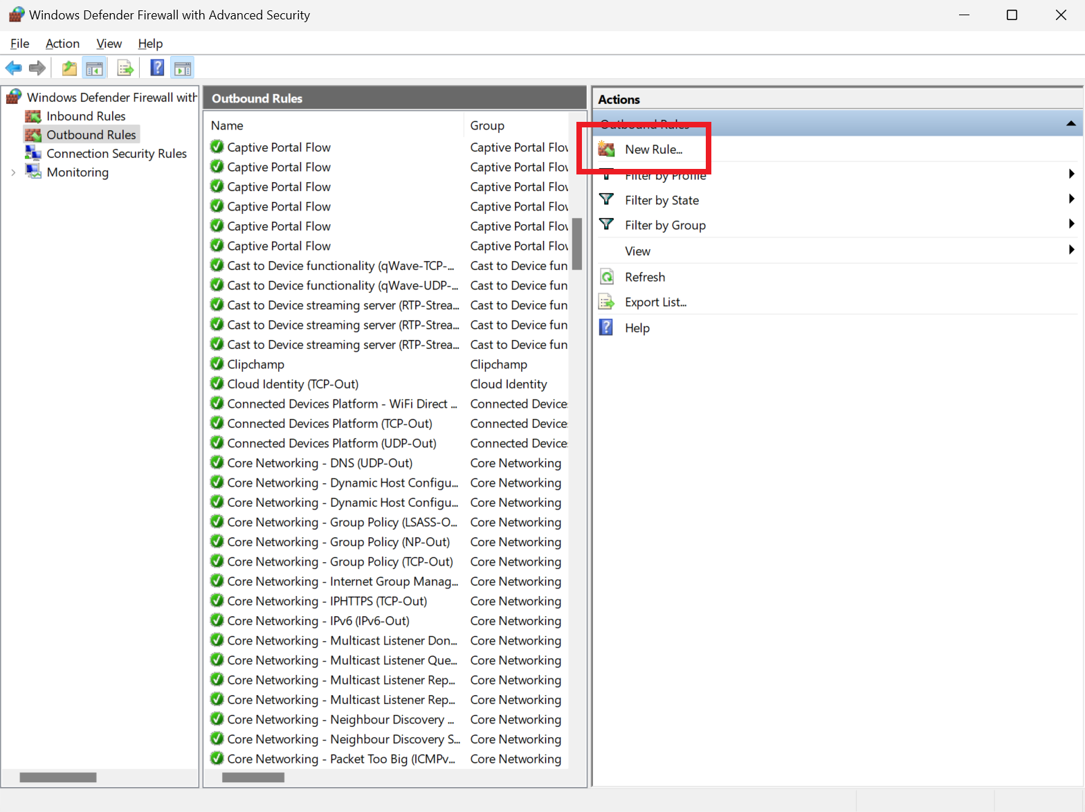 1699357986 266 Cach chan ket noi mang den va di bang tuong TechTimes Vietnam Cách chặn kết nối mạng đến và đi bằng tường lửa Windows
