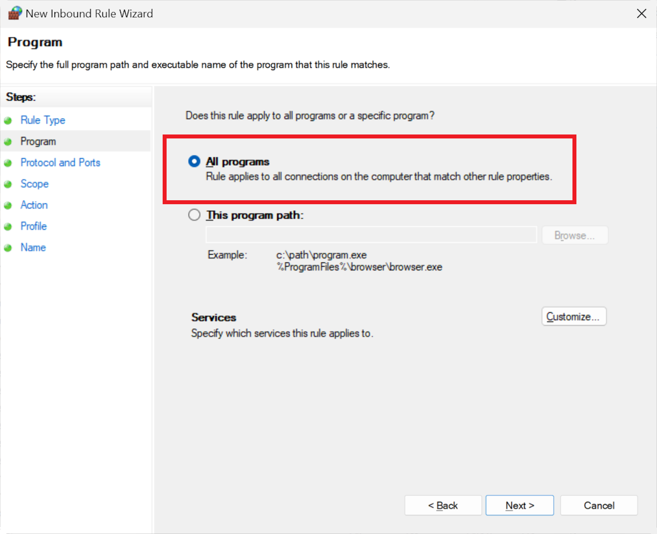 1699357990 531 Cach chan ket noi mang den va di bang tuong TechTimes Vietnam Cách chặn kết nối mạng đến và đi bằng tường lửa Windows