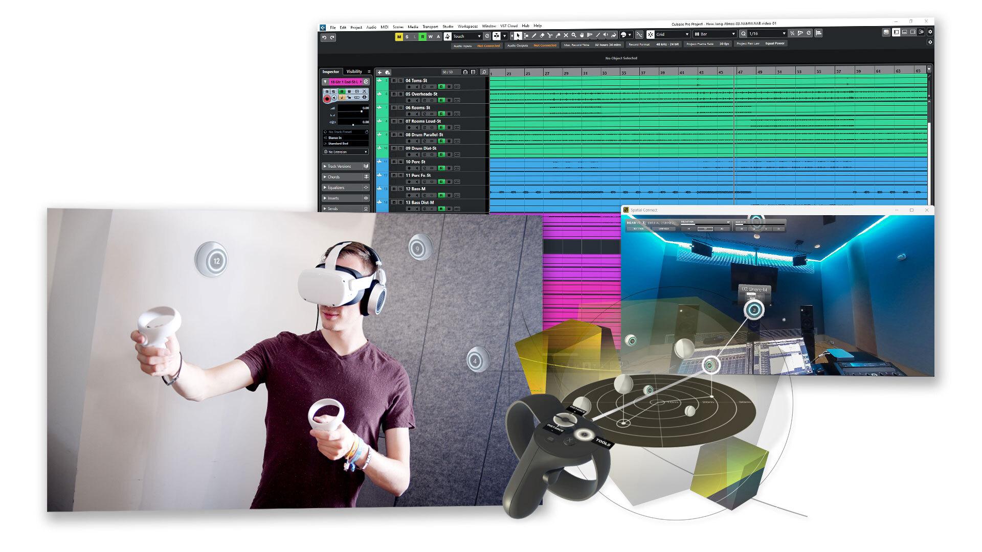 Dear Reality giới thiệu DearVR SPATIAL CONNECT cho máy trạm âm thanh Cubase 12 của Steinberg TechTimes Vietnam dearVR SPATIAL CONNECT enables total control when mixing spatial audio productions
