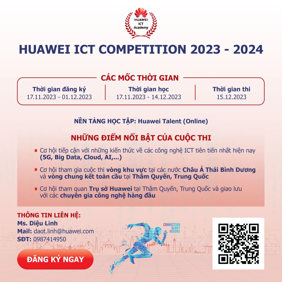 Huawei mở đăng ký cuộc thi ICT Competition 2023 – 2024 cho sinh viên đam mê công nghệ TechTimes Vietnam Huawei mở đăng ký cuộc thi ICT Competition 2023 – 2024 cho sinh viên đam mê công nghệ