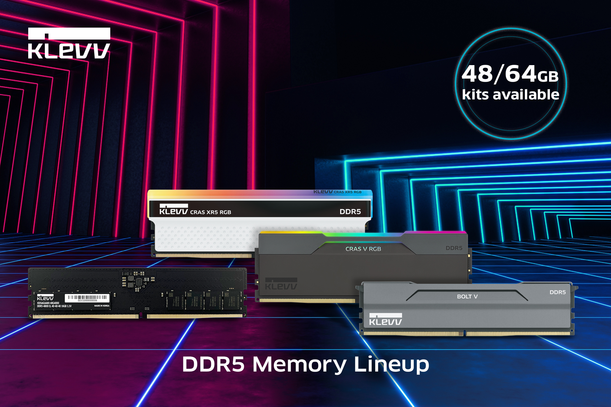 KLEVV bổ sung dòng bộ nhớ chơi game DDR5 với bộ công cụ không nhị phân dung lượng cao mới TechTimes Vietnam PR_DDR5-Bộ nhớ tiêu chuẩn_20231024.jpg