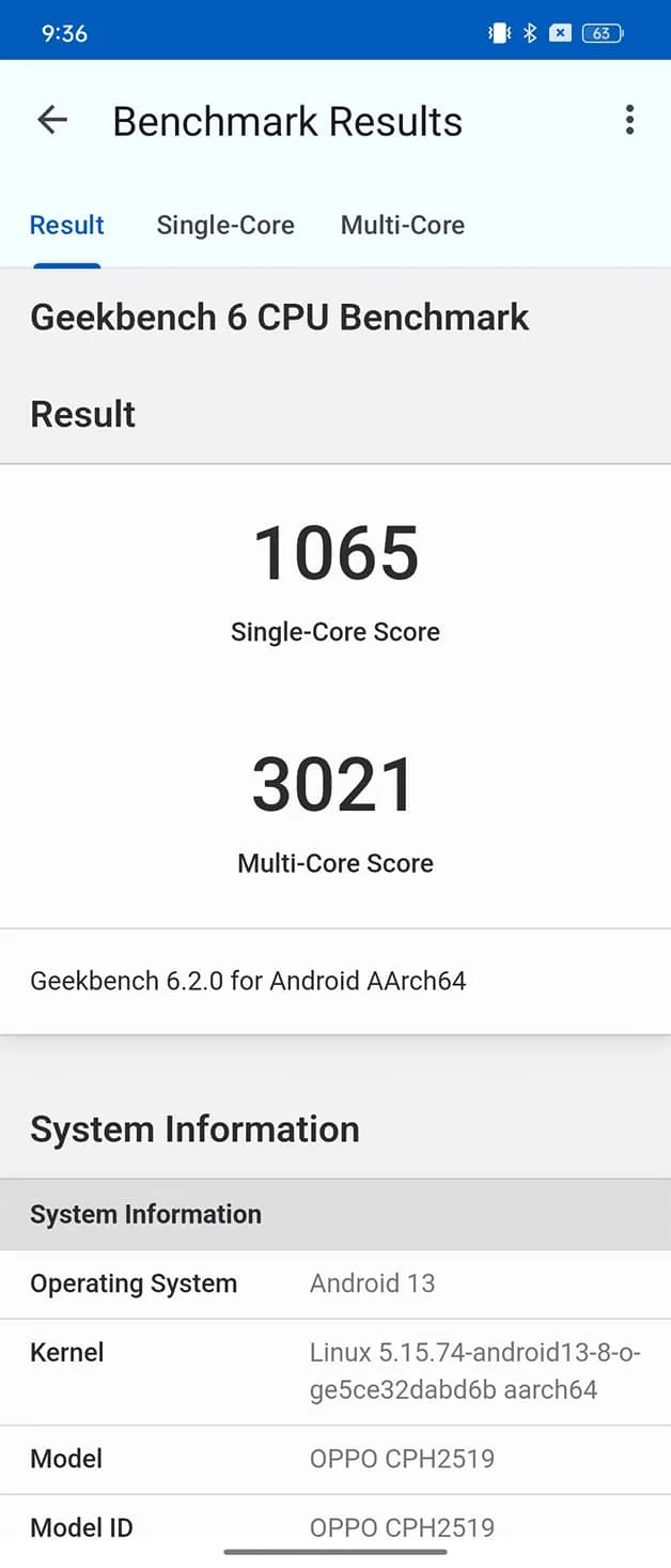 Hiệu năng CPU đa nhân và đơn nhân với GeekBench.