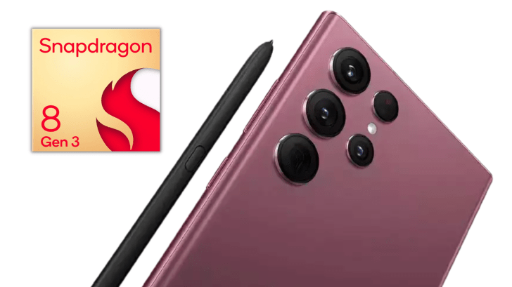 Snapdragon 8 Gen 3 Dành Cho Samsung Galaxy Vs. Snapdragon 8 Gen 3 thông thường: Sự khác biệt là gì? TechTimes Vietnam Galaxy S24 Ultra màu Burgundy với linh vật Snapdragon 8 Gen 3