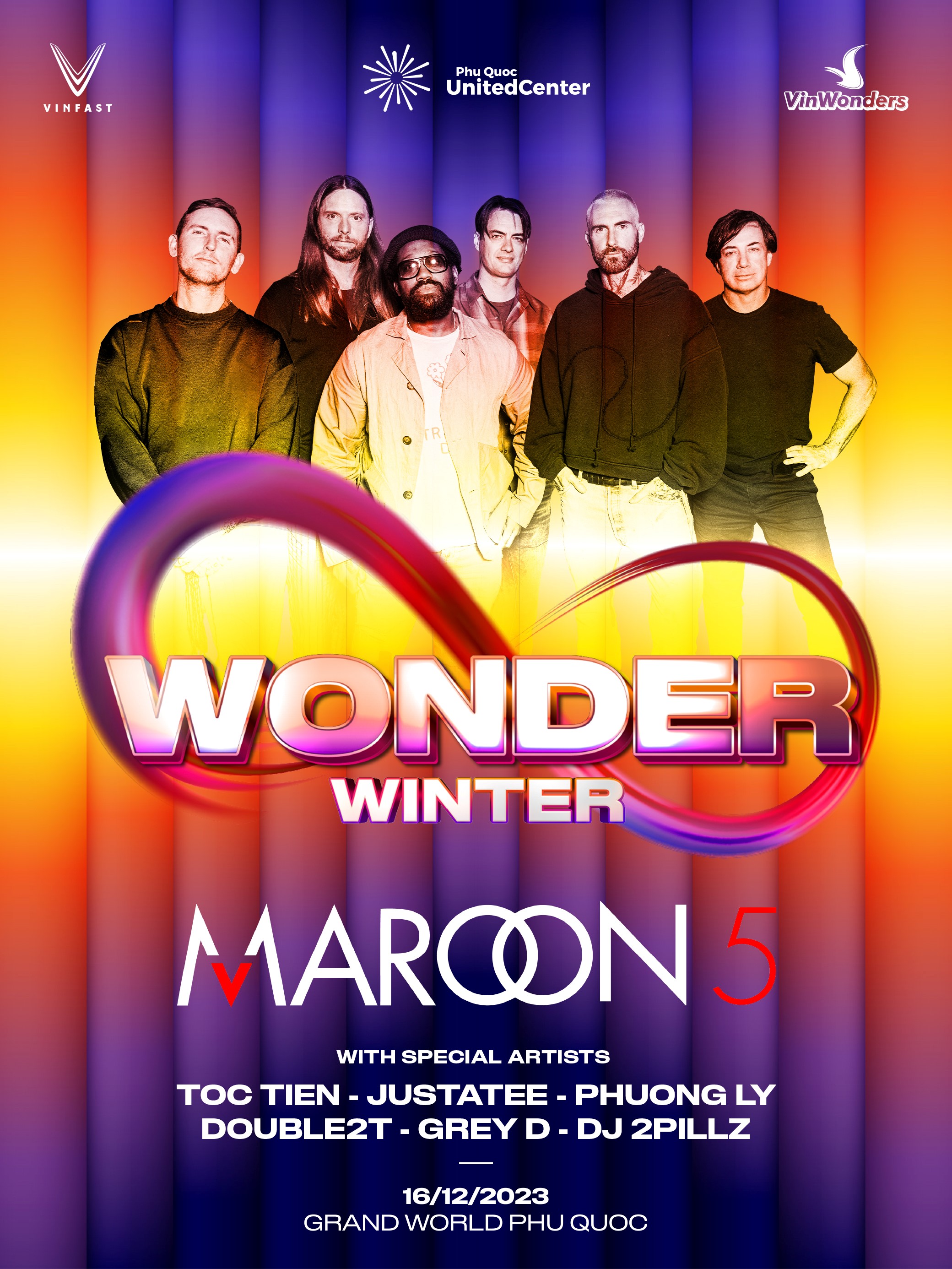 Tại Lễ hội mùa đông 8wonder, Maroon 5 sẽ trình diễn 11 ca khúc hit cùng nhiều nghệ sĩ Việt. TechTimes Vietnam Ảnh 1.jpg