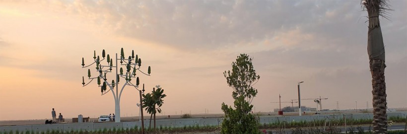Giải pháp hoàn chỉnh để sản xuất điện, Wind Tree lý tưởng cho các công ty và cộng đồng.