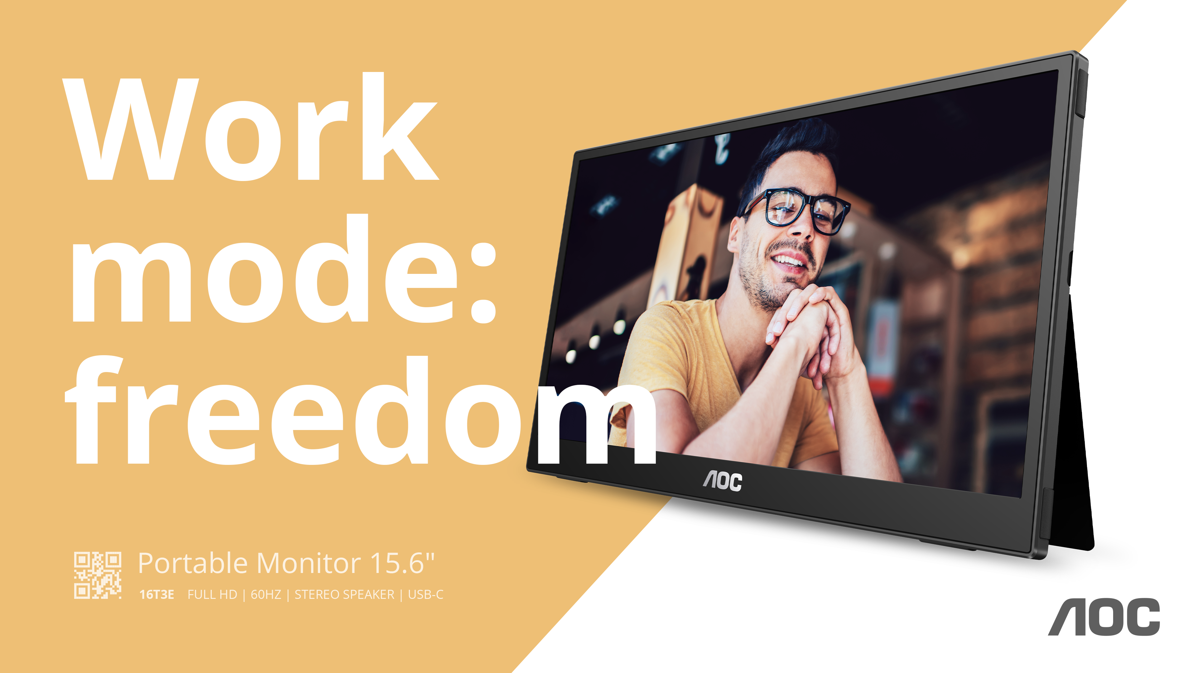 AOC gioi thieu man hinh di dong AOC 16T3E giup TechTimes Vietnam AOC giới thiệu màn hình di động AOC 16T3E giúp cho người dùng sự tự do trong chế độ làm việc