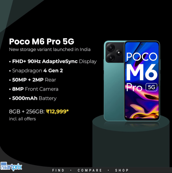 Bien the luu tru moi Poco M6 Pro 5G hien TechTimes Vietnam Biến thể lưu trữ mới Poco M6 Pro 5G hiện đã có mặt ở Ấn Độ: Xem thông tin chi tiết