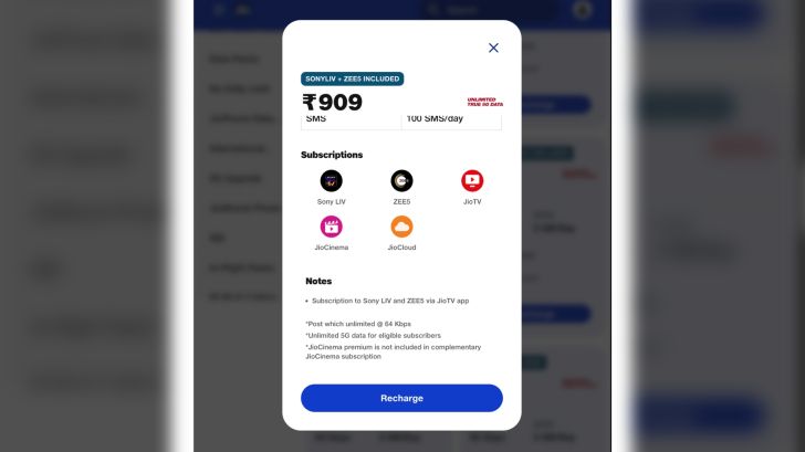 Day la goi tra truoc moi cua Jio voi chi TechTimes.vn Đây là gói trả trước mới của Jio với chi phí đăng ký Zee5 và Sony Live