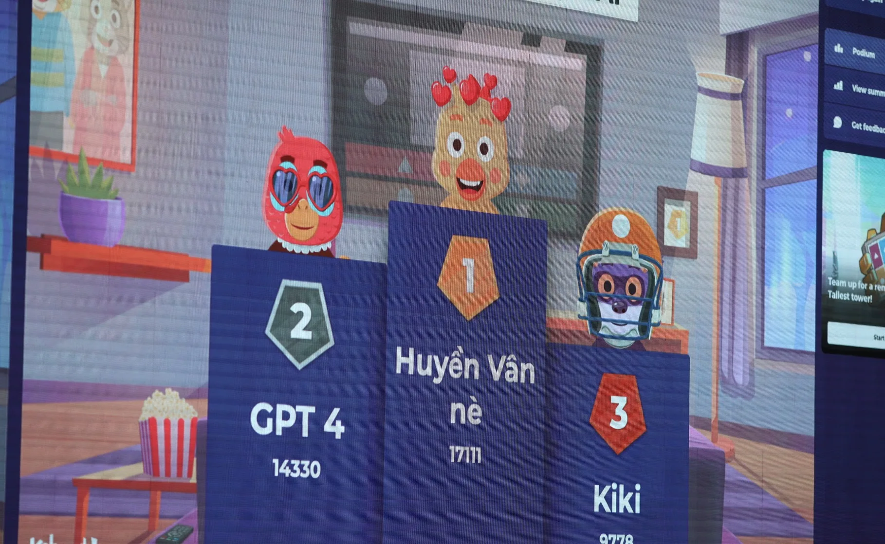 Kiki đứng thứ ba chung cuộc, chỉ xếp sau một mô hình ngôn ngữ lớn là GPT-4 