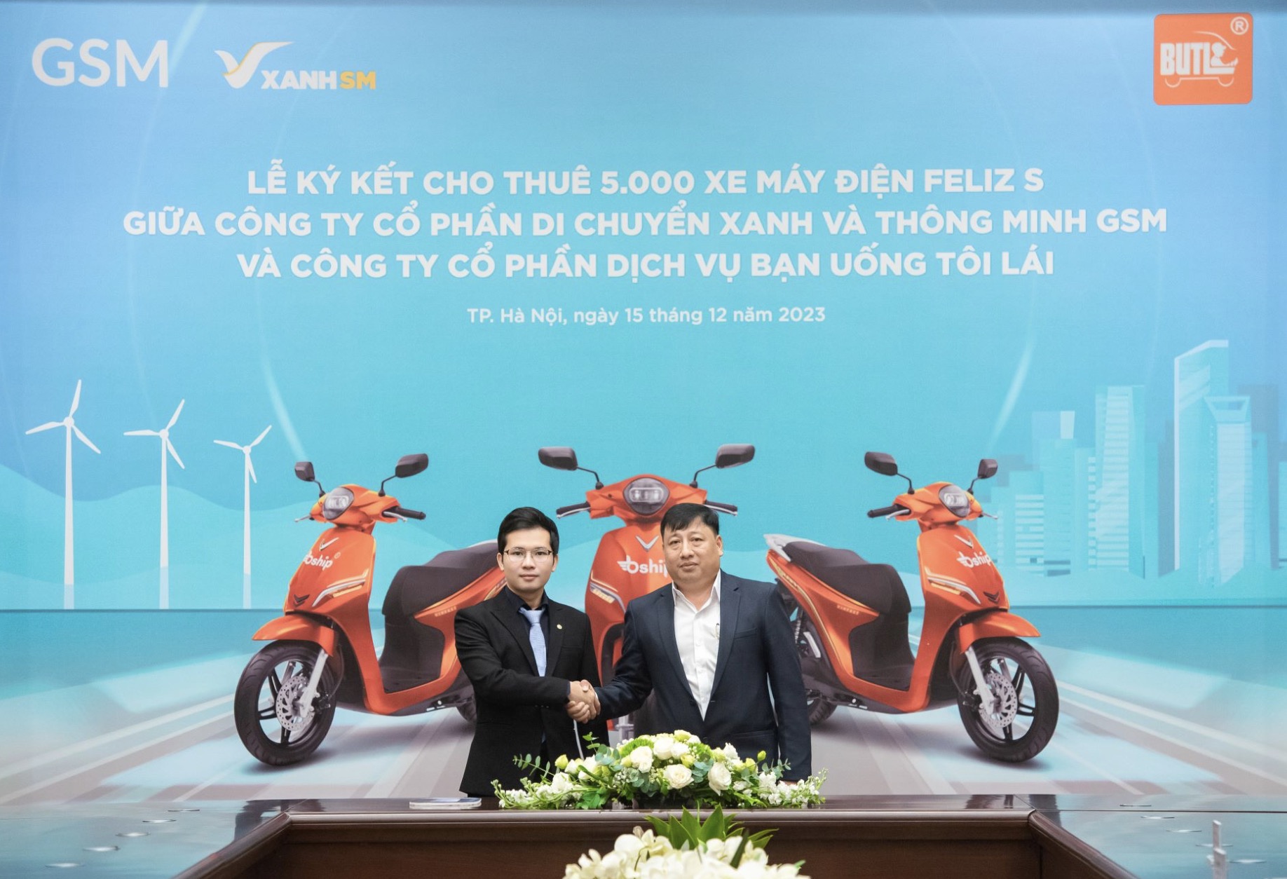 Công ty 'Bạn Uống Tôi Lái' thuê 5.000 xe máy điện VinFast từ GSM