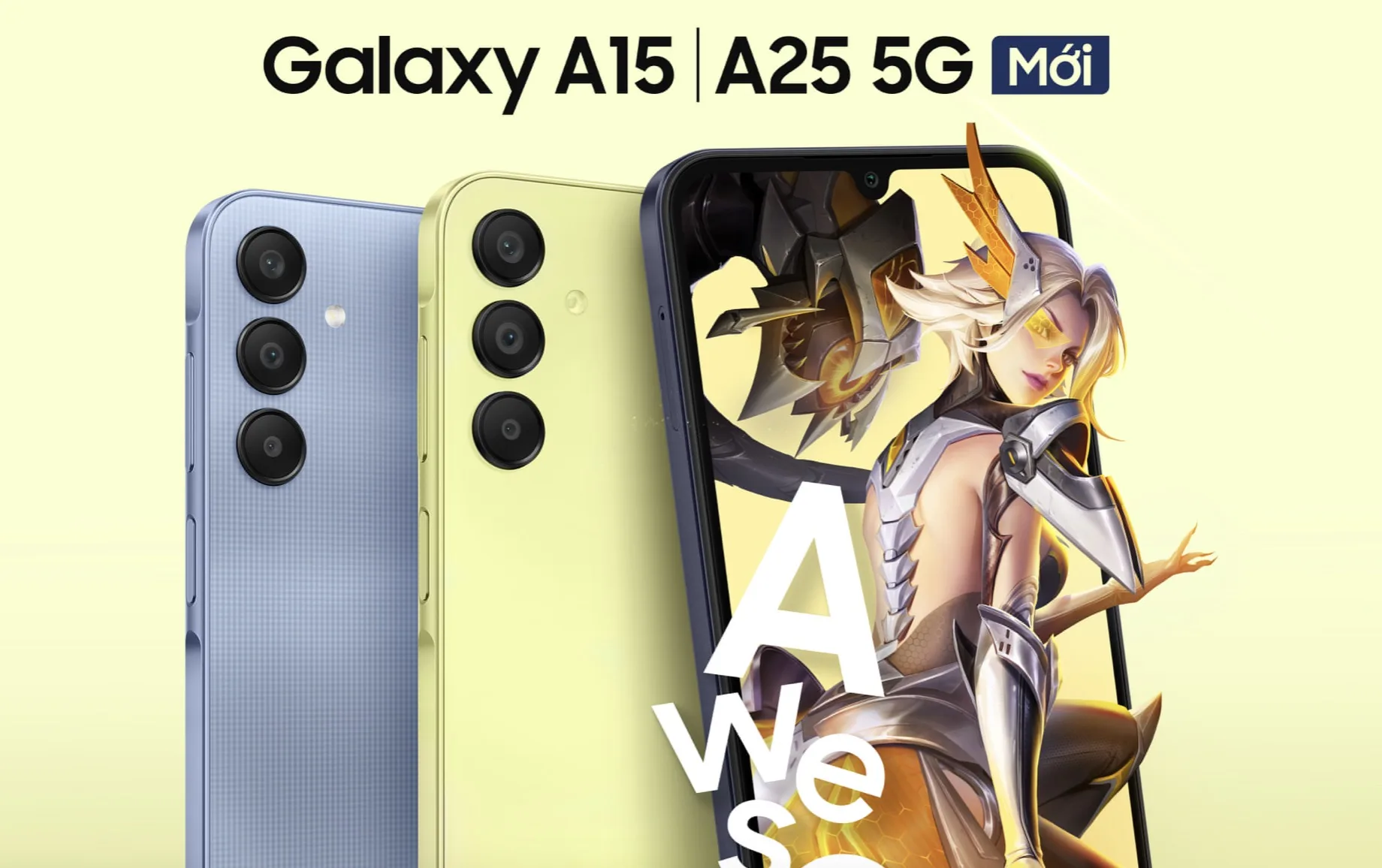 Galaxy A15 và Galaxy A25 5G tại thị trường Việt Nam, giá từ 4,99 triệu đồng