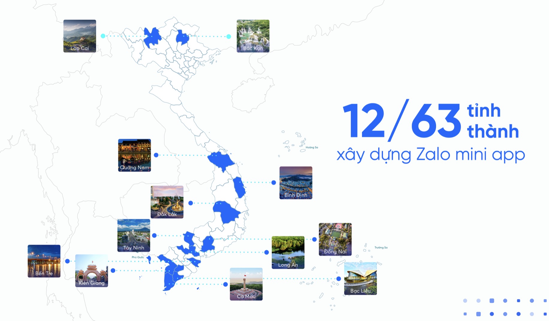 12 tỉnh thành xây dựng Zalo mini app, đồng nghĩa 10 triệu người dùng Zalo của các địa phương này đã dễ dàng tiếp cận chính quyền chỉ với một “ứng dụng nhỏ” trên nền tảng Zalo