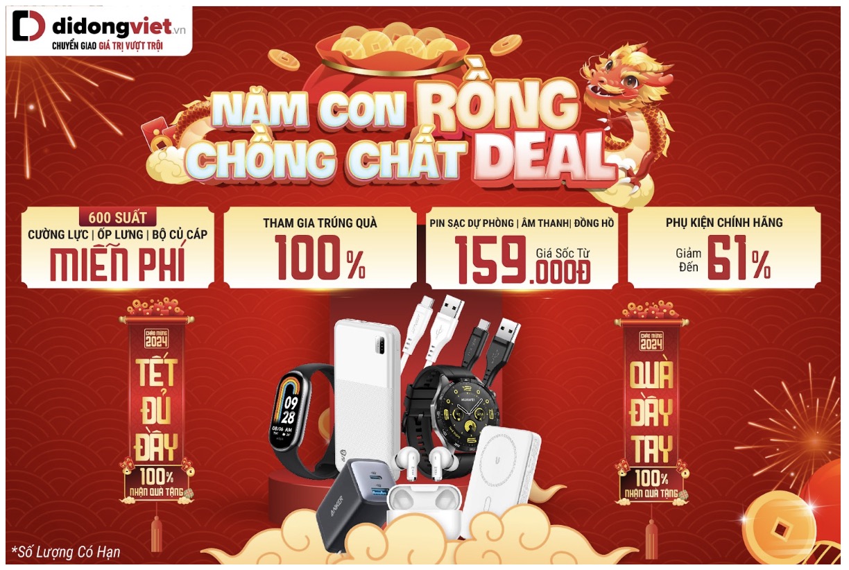 Chợ Tết công nghệ Di Động Việt: Giá rẻ, quà khủng, bảo hành 5 năm