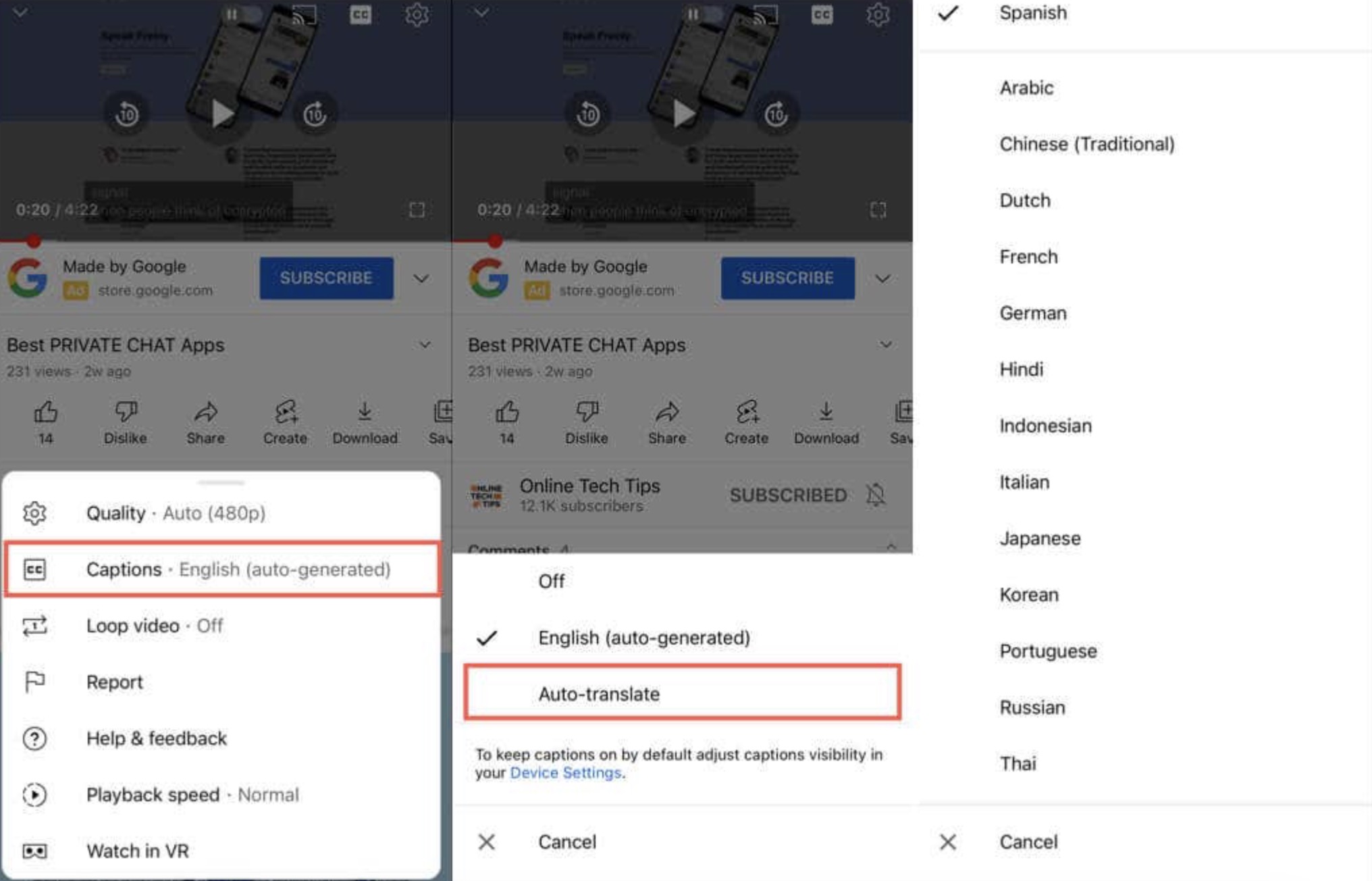 image 269 TechTimes.vn Cách tự động dịch phụ đề sang tiếng Việt trên YouTube