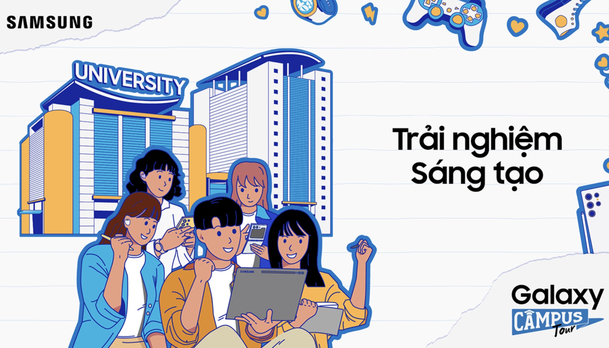 Samsung tiếp tục mang Galaxy Campus Tour đến các trường đại học lớn