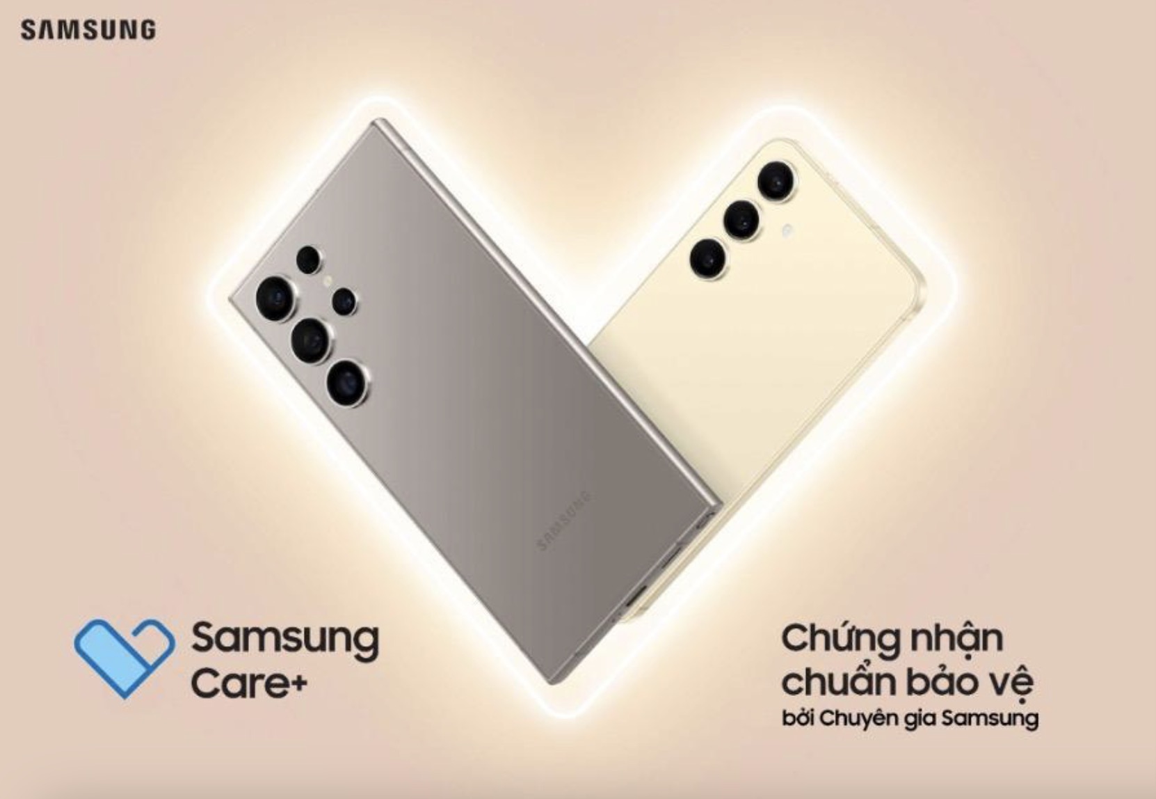 Galaxy S24 Series hiện mở bán kèm ưu đãi miễn phí 6 tháng sử dụng Samsung Care+. Ảnh: Samsung