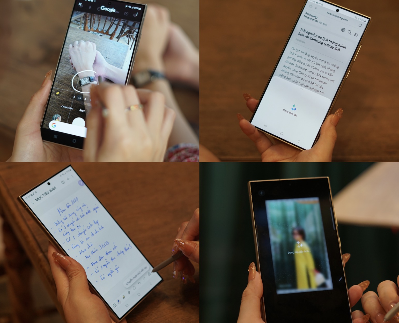 Galaxy S24 Series hiện đang là dòng smartphone đầu tiên được tích hợp Galaxy AI, mở ra trải nghiệm toàn diện về trí tuệ nhân tạo trên thiết bị di động. Đặc biệt trong dịp Tết này, nhờ vào giải pháp tài chính Samsung Finance+ người dùng sở hữu Galaxy S24 series dễ hơn bao giờ hết.