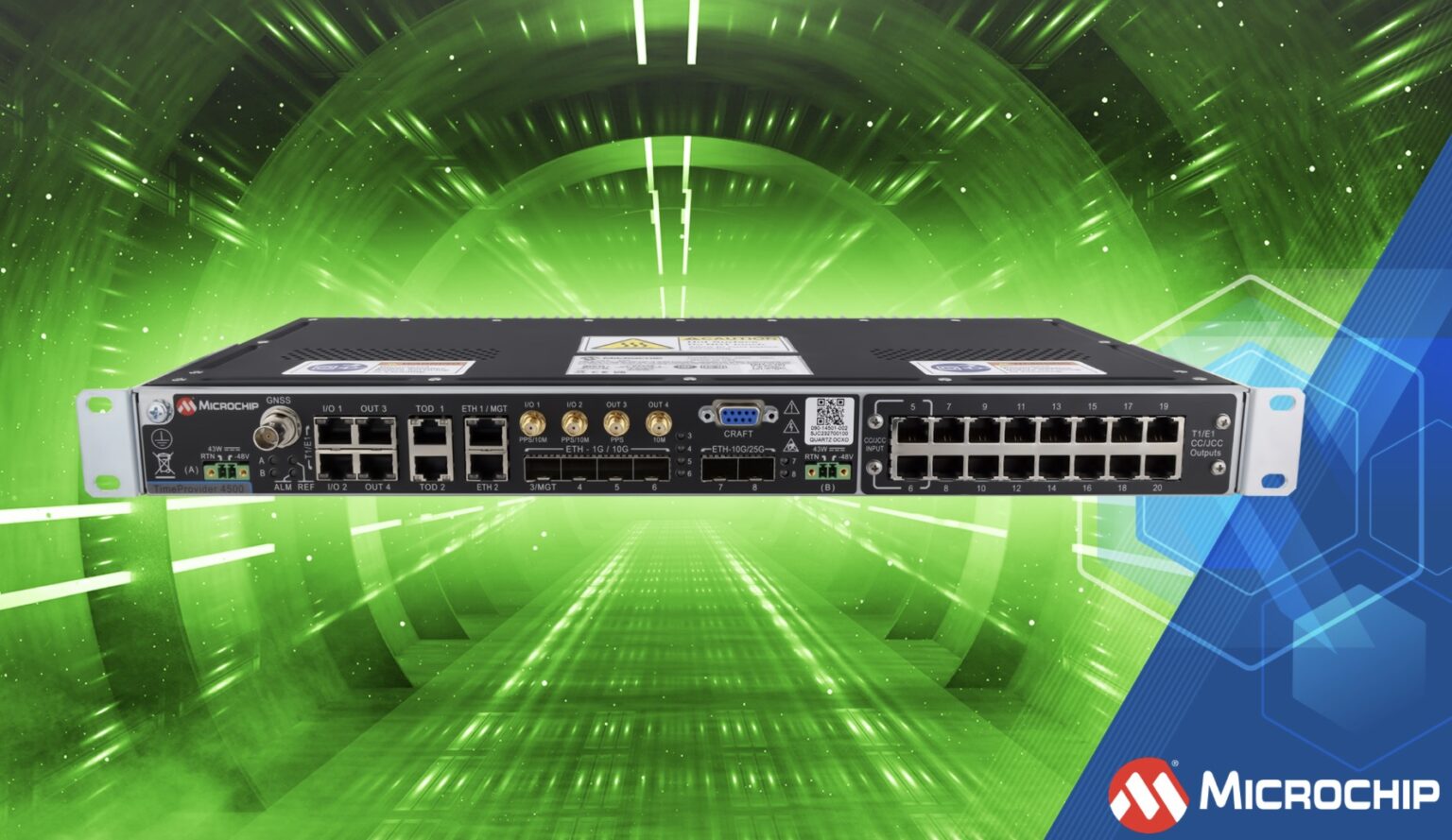Microchip ra mắt thiết bị đồng bộ thời gian TimeProvider 4500 Series
