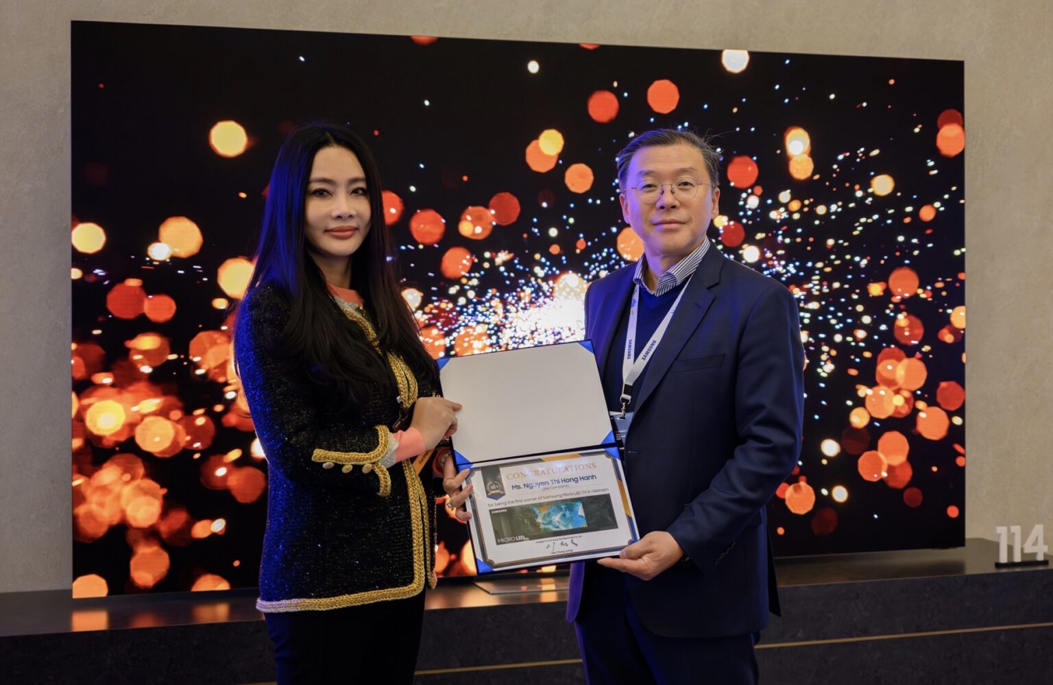 Samsung công bố người Việt Nam đầu tiên sở hữu TV MICRO LED, trị giá 3,5 tỷ