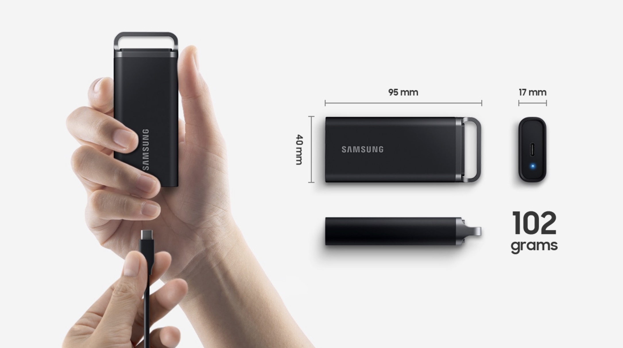 Samsung ra mắt ổ cứng di động SSD T5 EVO dung lượng 8TB