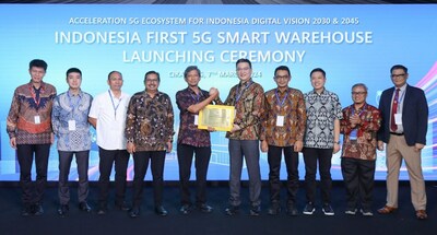 Telkomsel va Huawei khanh thanh Nha kho thong minh 5G TechTimes Vietnam Telkomsel và Huawei khánh thành Nhà kho thông minh 5G và Trung tâm đổi mới 5G đầu tiên của Indonesia