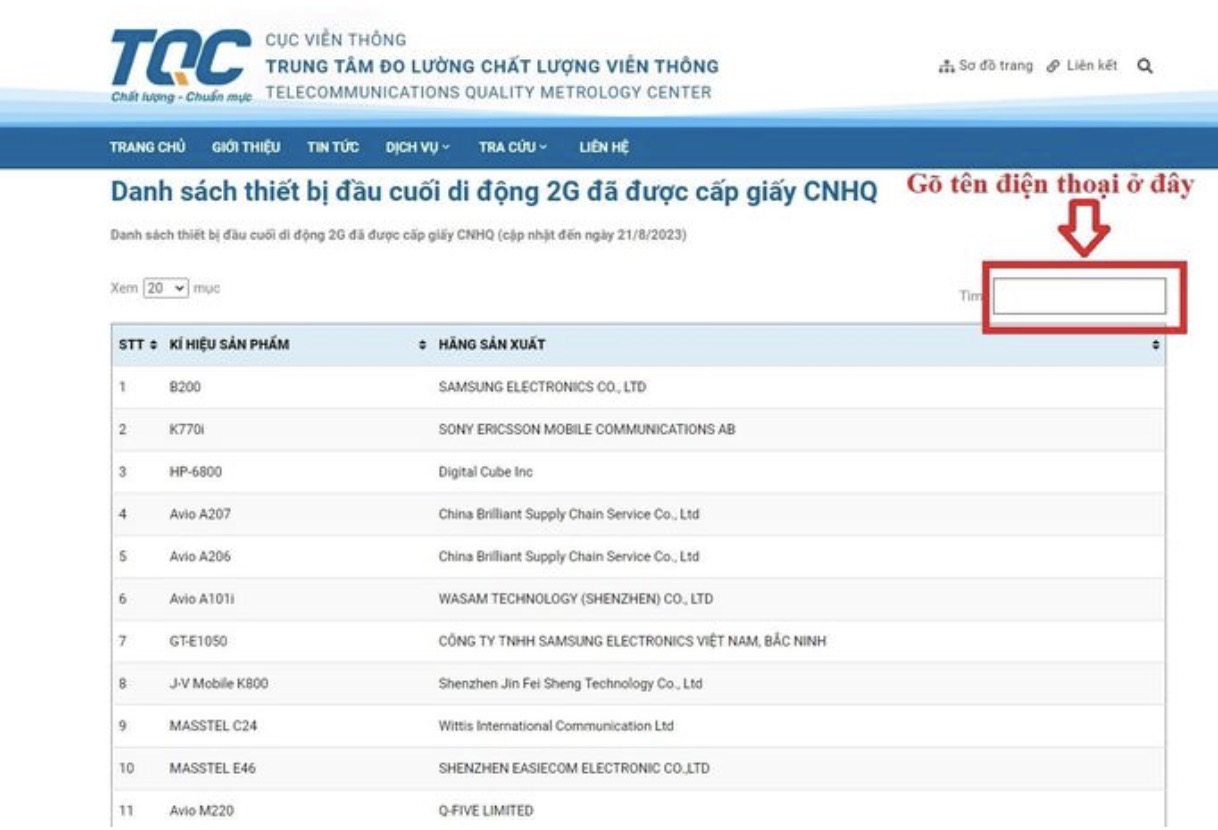Cách kiểm tra điện thoại 'cục gạch' 2G có hợp quy không? TechTimes Vietnam image 16 TechTimes Vietnam Cách kiểm tra điện thoại 'cục gạch' 2G có hợp quy không?