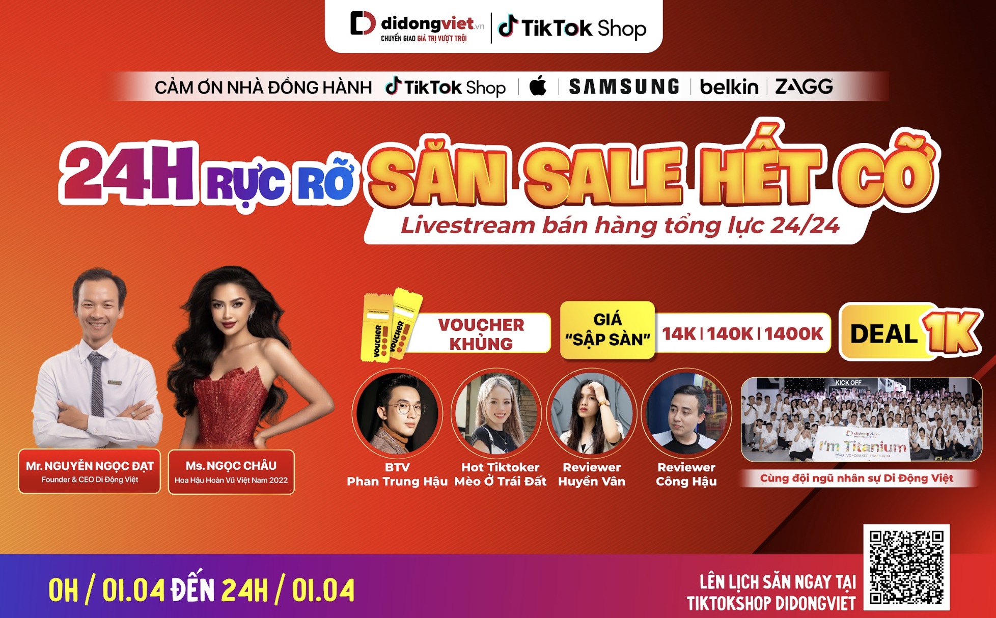 Di Động Việt sắp livestream 24h cùng Hoa hậu Ngọc Châu