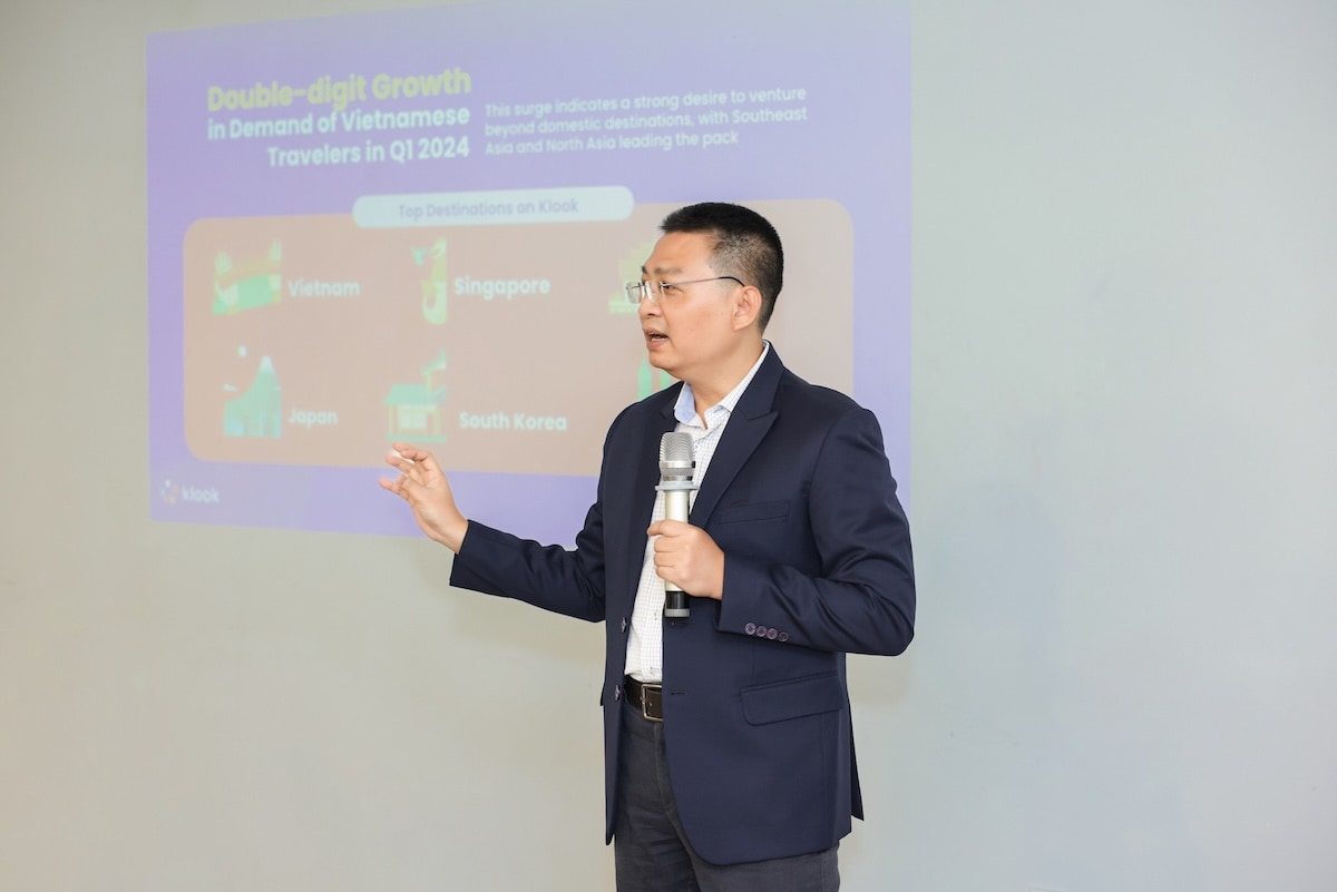 Klook: Lượng khách du lịch quốc tế đến Việt Nam tăng mạnh trong Q1/2024 TechTimes Vietnam Ông Nguyễn Huy Hoàng, Giám đốc Klook Việt Nam, nhấn mạnh sự tăng trưởng mạnh mẽ của ngành du lịch quốc tế tại Việt Nam trong Quý 1 năm 2024