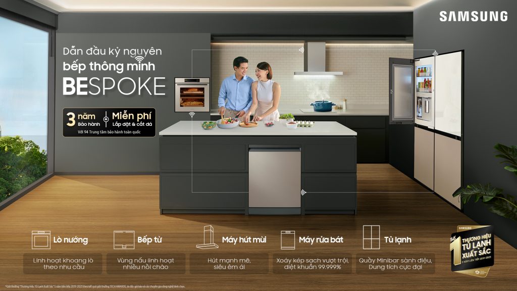 Samsung ra mắt bộ sưu tập bếp Bespoke mới