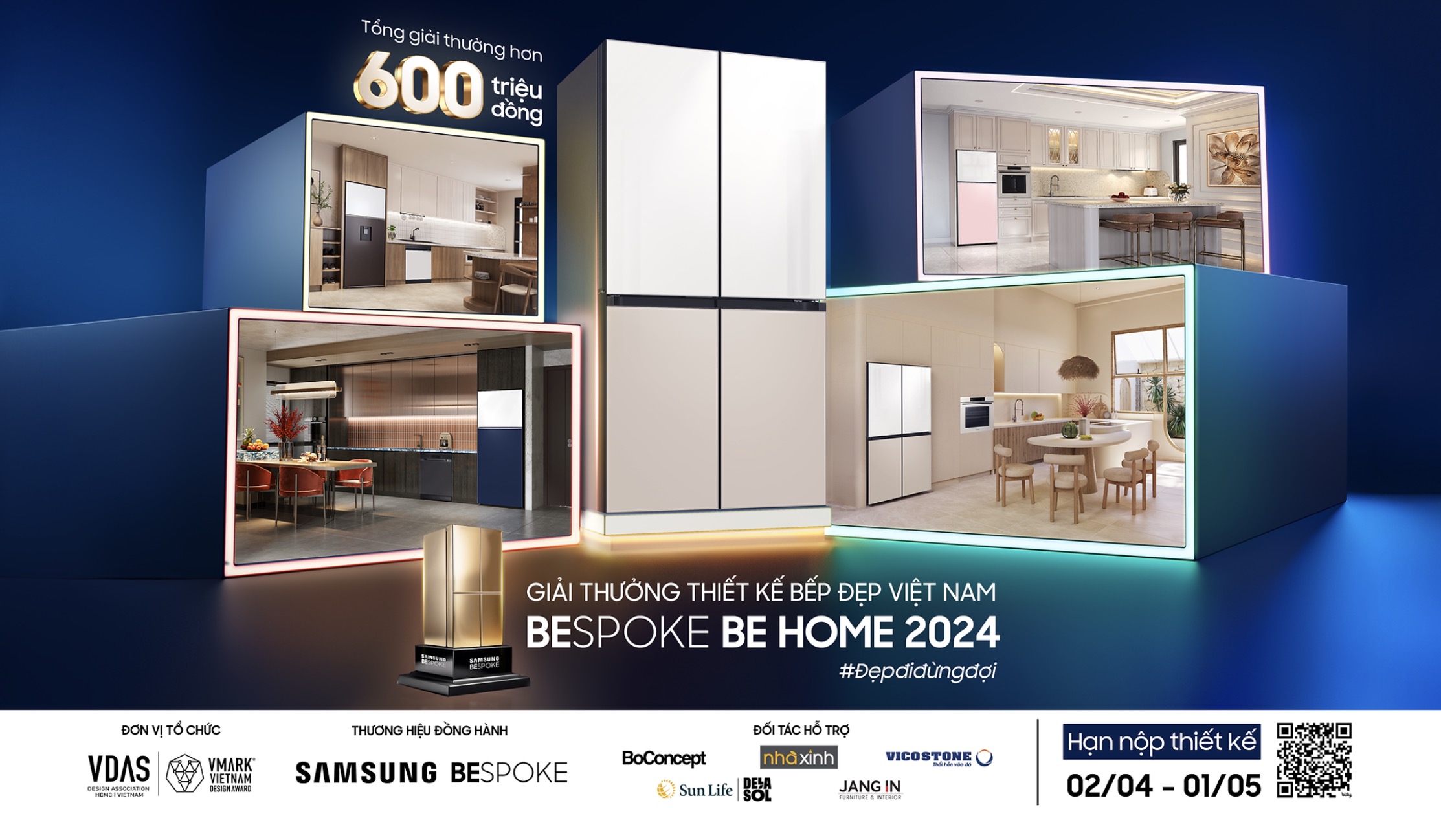 Samsung Bespoke đồng hành cùng 'Giải thưởng Thiết Kế Bếp Đẹp Việt Nam 2024'