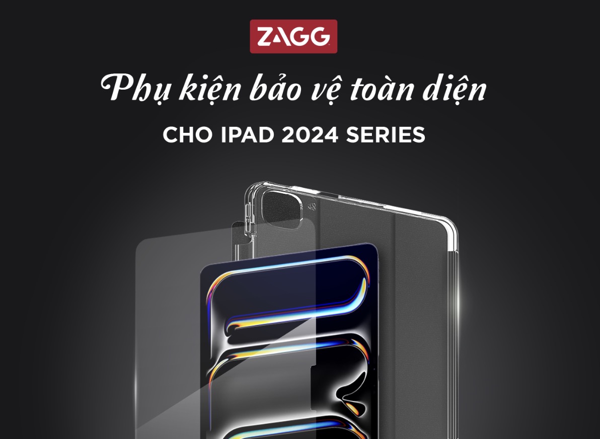 ZAGG giới thiệu dòng phụ kiện bảo vệ toàn diện cho iPad 2024