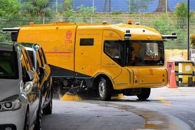 Robot quet don WeRide xuat hien tai Singapore ho tro TechTimes Vietnam Robot quét dọn WeRide xuất hiện tại Singapore, hỗ trợ vệ sinh thông minh cho 'Thành phố vườn'