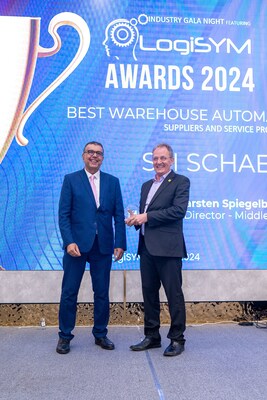 SSI Schaefer va Nahdi Medical Company Partnership Lien doanh cong TechTimes.vn SSI Schaefer và Nahdi Medical Company Partnership (Liên doanh công ty y tế Nahdi) giành được danh hiệu Best Warehouse Automation (Công ty áp dụng tự động hóa kho hàng tốt nhất) tại lễ trao giải LogiSYM Award năm 2024
