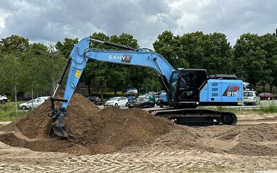 San pham May xuc dien SY215E hoan toan moi den TechTimes Vietnam Sản phẩm Máy xúc điện SY215E hoàn toàn mới đến từ thương hiệu SANY đã chính thức ra mắt tại thị trường Châu Âu