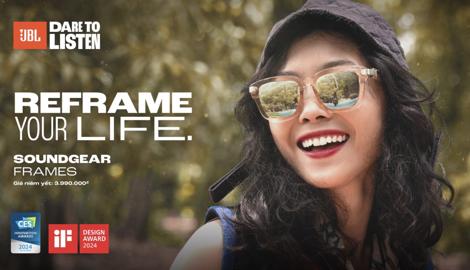 JBL Soundgear Frames, một sản phẩm đột phá kết hợp giữa âm nhạc và thời trang, đã chính thức ra mắt tại thị trường Việt Nam.