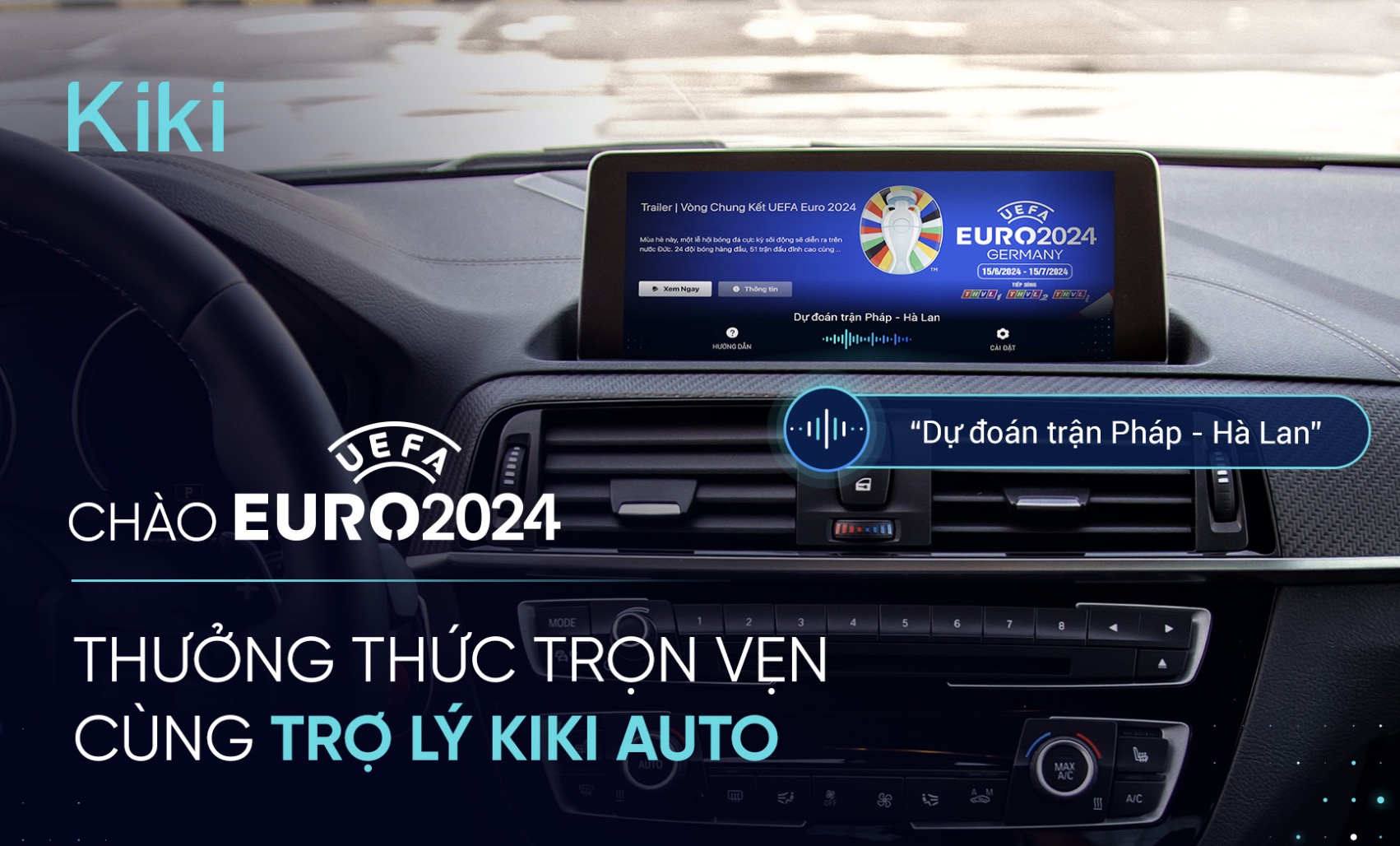 Zalo AI đã cập nhật hàng loạt tính năng mới cho Kiki Auto, trợ lý giọng nói trên ôtô, nhằm mang đến trải nghiệm giải trí và thông tin liên quan đến EURO 2024 cho người dùng.