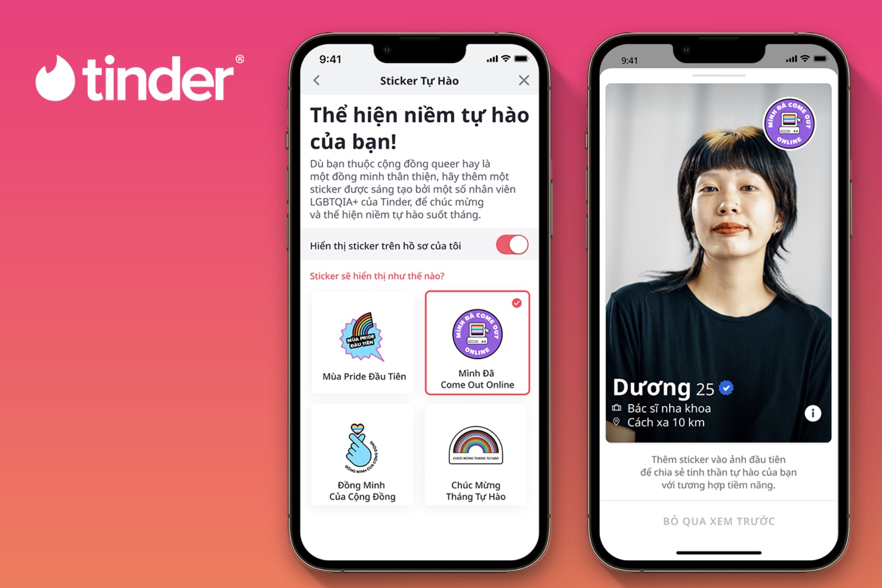 Tinder cùng giới trẻ Việt thể hiện bản sắc trong tháng tự hào